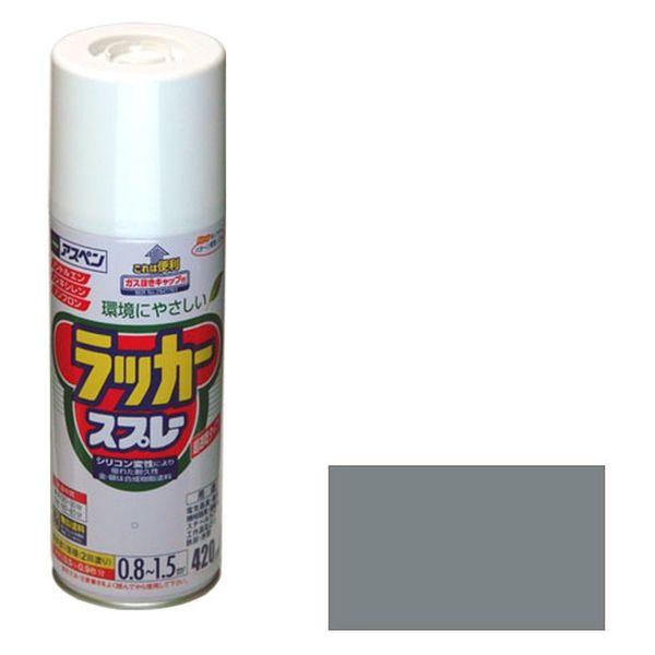 アサヒペン アスペンラッカースプレーグレー 9010042 1セット（6本入）