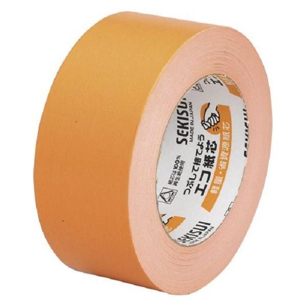 【ガムテープ】 カラークラフトテープ No.500WC 幅38mm×長さ50m オレンジ 積水化学工...