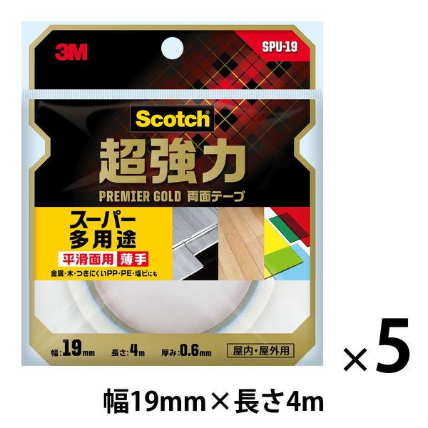 スリーエム(3M) スコッチ 超強力両面テープ プレミアゴールド スーパー多用途 薄手 平滑面用 幅...