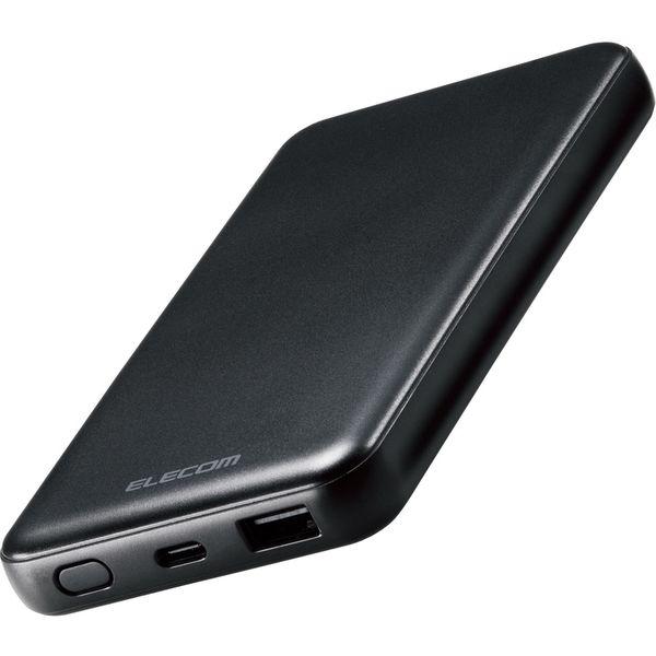 エレコム モバイルバッテリー PD準拠 20W出力 10000mAh Type-C×1ポート 薄型 ...