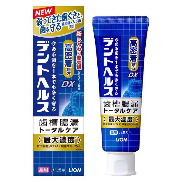 デントヘルス 薬用ハミガキDX 歯槽膿漏・虫歯予防 歯磨き粉 85g 1本 医薬部外品 ライオン