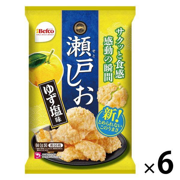 瀬戸の汐揚ゆず塩味 16枚 6袋 栗山米菓 せんべい お煎餅 おつまみ 個包装