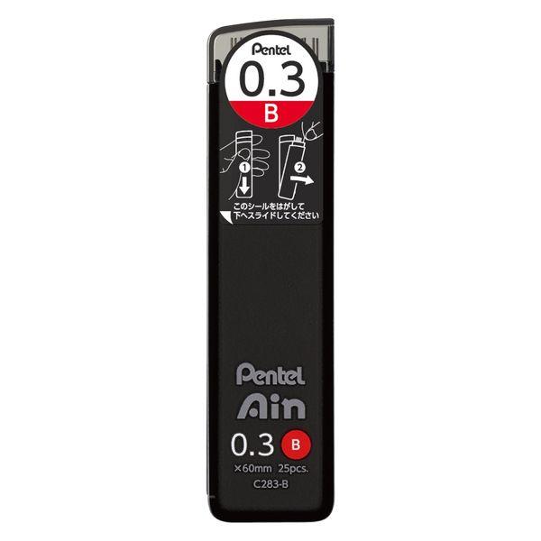 ぺんてる アイン シャープペンシル替芯 0.3mm B C283-B 1ケース（25本入）