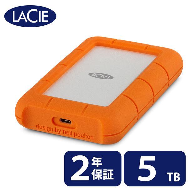 HDD 外付け 5TB ポータブル Rugged USB-C STFR5000800 LaCie 1...