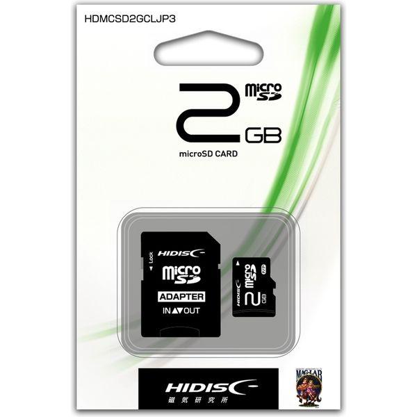 磁気研究所 HIDISC microSDカード 2GB HDMCSD2GCLJP3 1個
