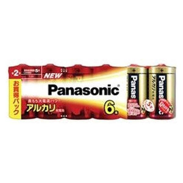 パナソニック アルカリ乾電池 単2形 6本シュリンクパック LR14XJ/6SW 1式