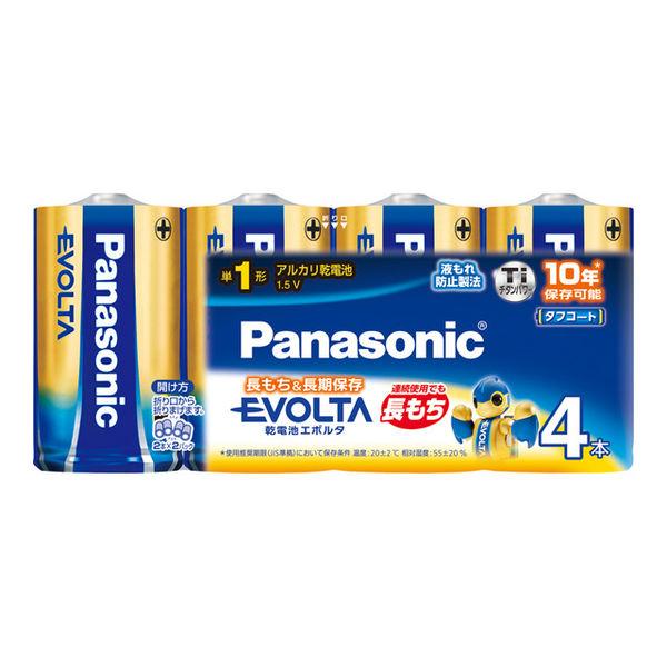 パナソニック（Panasonic） アルカリ乾電池エボルタ（EVOLTA）　単1形LR20EJ/4S...
