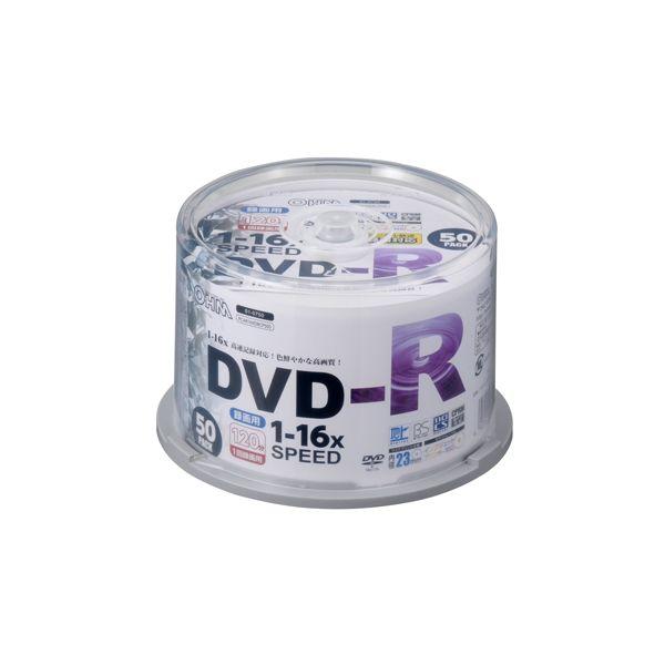 オーム電機 DVD-R 16倍速対応 録画用 50枚 スピンドル入 PC-M16XDRCP50S 1...