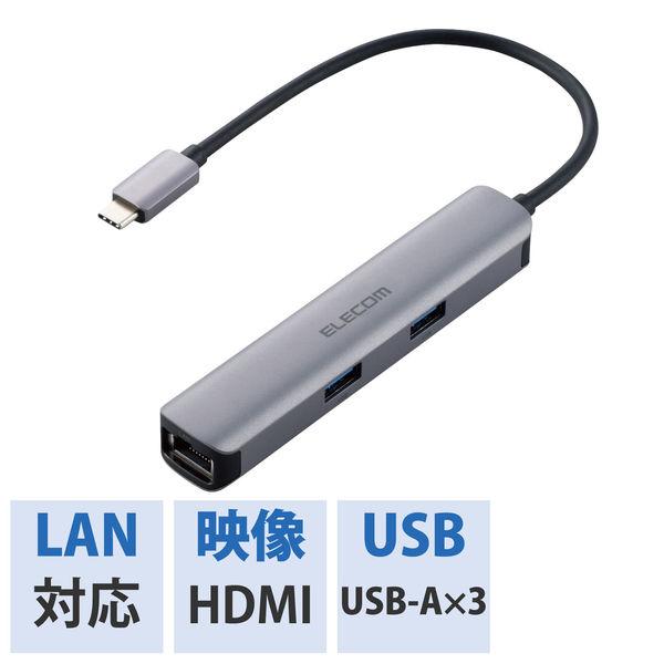 ドッキングステーション USBハブ タイプC HDMI USBポート×3 LANポート DST-C1...