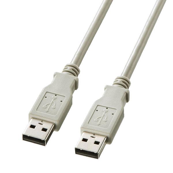 USB Aケーブル　USB-A（オス）USB-A（オス）　1m　KB-USB-A1K2　サンワサプラ...