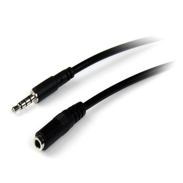 2m 4極TRRS 3.5mmステレオミニプラグ延長ケーブル　MUHSMF2M　1個　StarTec...