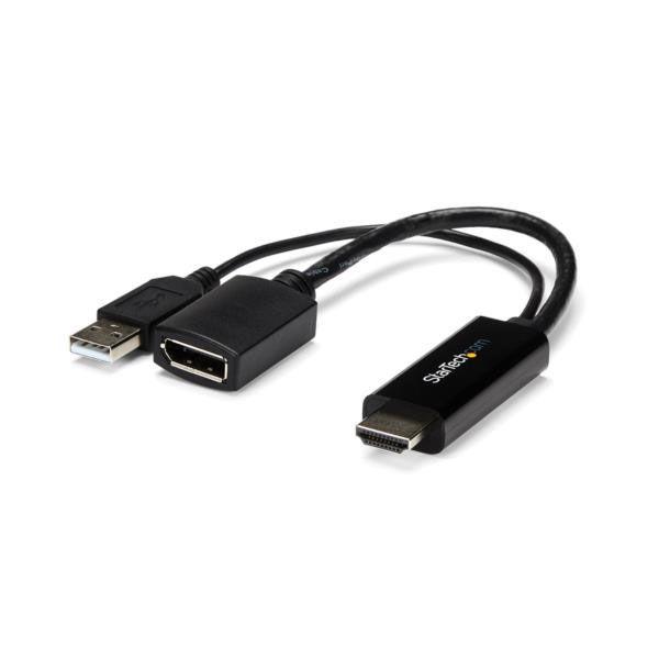 Startech.com HDMI(入力) - DP(出力)変換アダプタ 4K解像度 HD2DP 1...