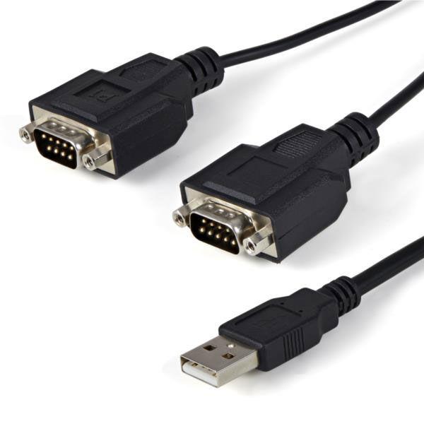 USB - RS232C/DB - 9 x2 シリアル変換ケーブル　ICUSB2322F　1個　St...