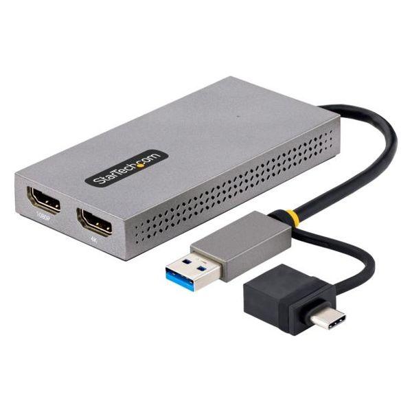 USB - HDMI変換アダプター Type-C ＆ USB-A両対応 2画面出力 107B-USB...