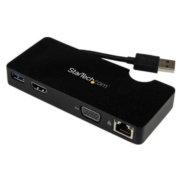 ドッキングステーション USB-A接続 HDMI VGA LANポート搭載 ケーブル収納 USB3S...