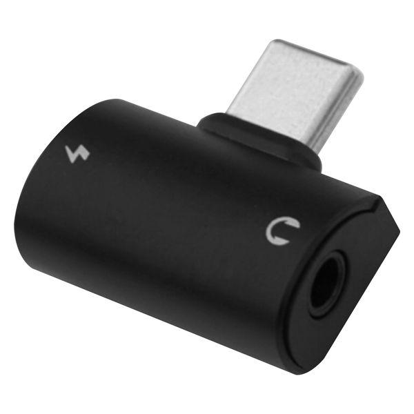 イヤホン変換アダプタ USB Type-C to 3.5mm イヤホンジャック 変換 超小型 充電可...