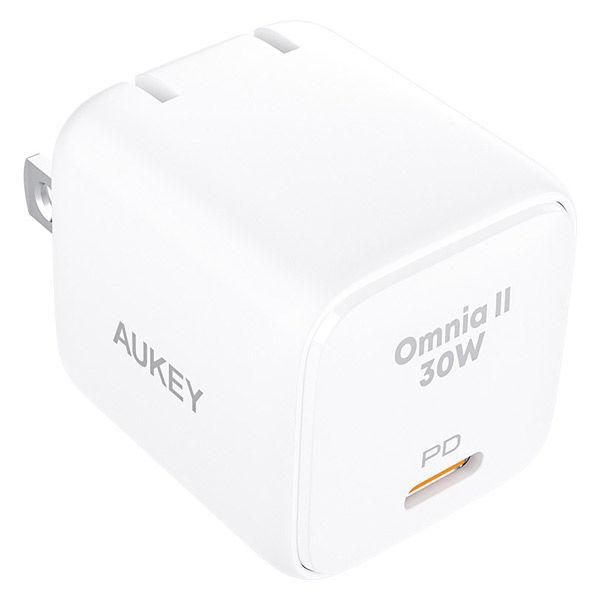 USB充電器 AC充電器 USB Type-C 1ポート 30W コンパクト Omnia II ホワ...