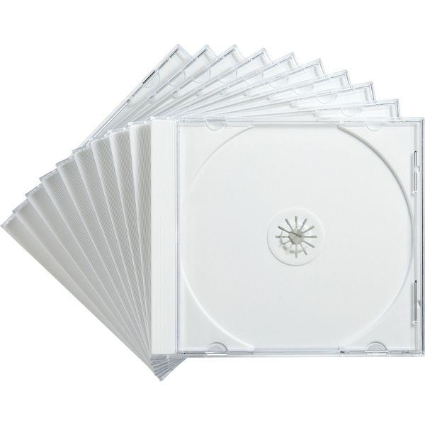 サンワサプライ Blu-ray・DVD・CDケース（10枚セット・ホワイト） FCD-PN10WN ...