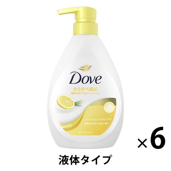 Dove（ダヴ） ダヴ ボディウォッシュ グレープフルーツ＆レモングラス ポンプ 470g 6個 ユ...