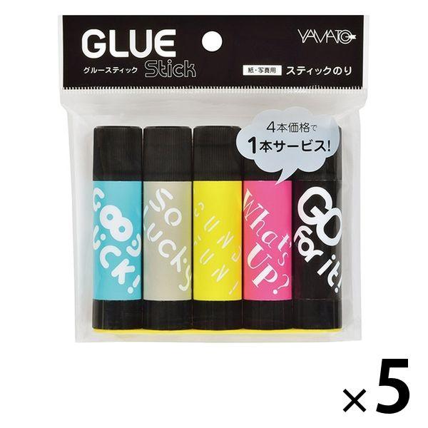 ヤマト スティックのり グルースティック ASN-8JH-5P 1セット（25本：5本×5）