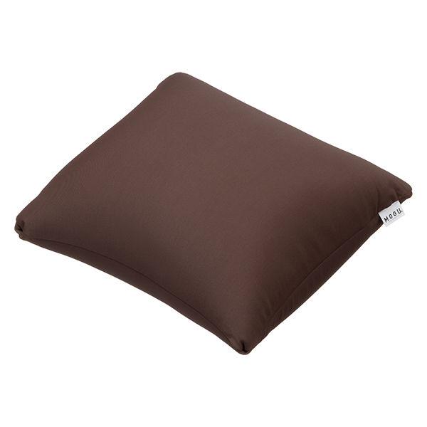MOGU　体圧分散に優れた四角いクッション　ビーズクッション　茶　744277　1個