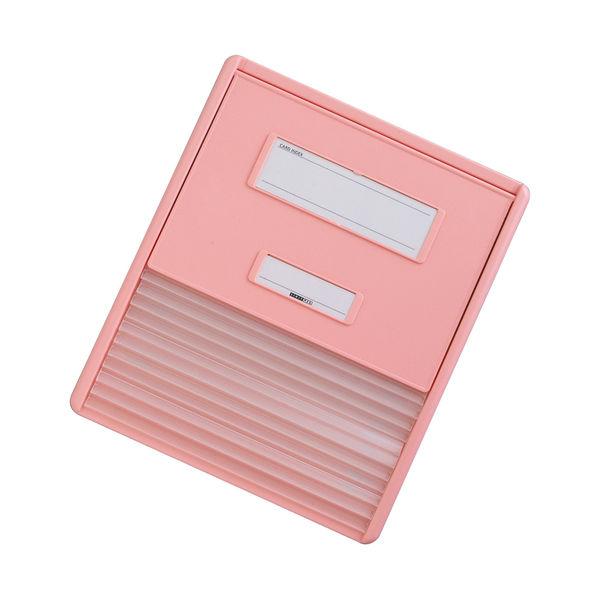 リヒトラブ カードインデックス（カーデックス）　A4 ピンク HC111C-4 1冊