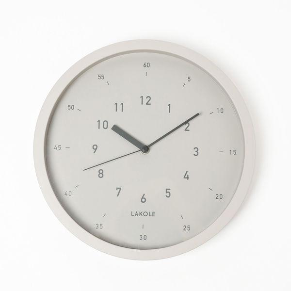 【LAKOLE/ラコレ】 大きな掛け時計2 グレー