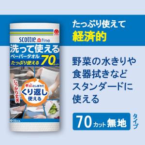 洗って使えるペーパータオル 1個(70カット×...の詳細画像2