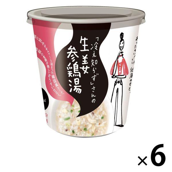 「冷え知らず」さんの生姜参鶏湯カップ 6カップ 永谷園