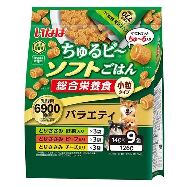 いなば ちゅるビー ソフトごはん とりささみバラエティ 3種＜野菜・ビーフ・チーズ＞ 総合栄養食 （...