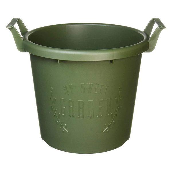 【園芸用品】大和プラスチック グロウコンテナ 30型 グリーン 鉢 11.0L　ガーデニング