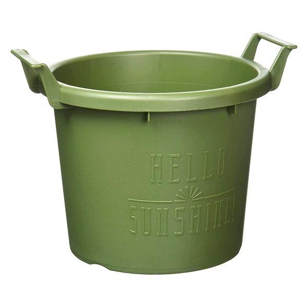 【園芸用品】大和プラスチック グロウコンテナ 18型 グリーン 鉢 1.8L ガーデニング
