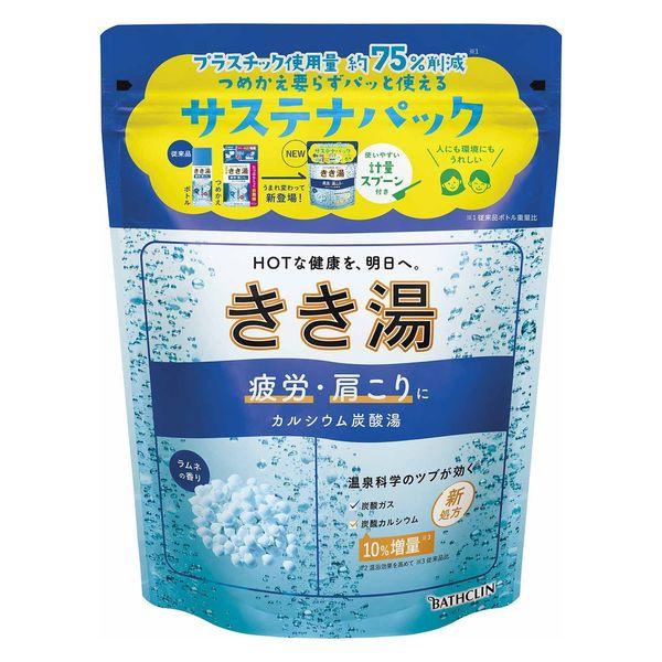 薬用 入浴剤 炭酸 きき湯 カルシウム炭酸湯 ラムネの香り 360g 1個 透明タイプ 温泉科学 疲...