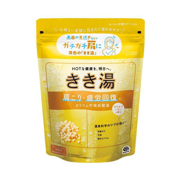薬用 入浴剤 炭酸 きき湯 カリウム芒硝炭酸湯 はちみつレモンの香り 360g 1個 透明タイプ 温...