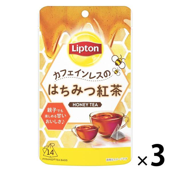 【セール】リプトン カフェインレスのはちみつ紅茶 ティーバッグ 1セット（42バッグ：14バッグ入×...