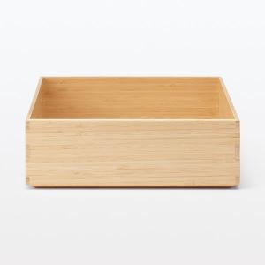 無印良品 重なる竹材長方形ボックス 小 約幅3...の詳細画像2