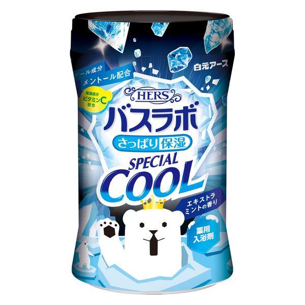 入浴剤 クール HERSバスラボ さっぱり保湿 エキストラミントの香り 透明タイプ ボトル 500g...