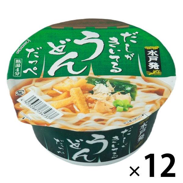 【アウトレット】麺のスナオシ だしがきいてるうどんだっぺ 12食 カップラーメン