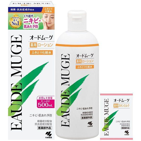 オードムーゲ 薬用ローション 500ml ＜ふきとり化粧水＞ 薬用スキンミルクサンプル付き 大容量 ...