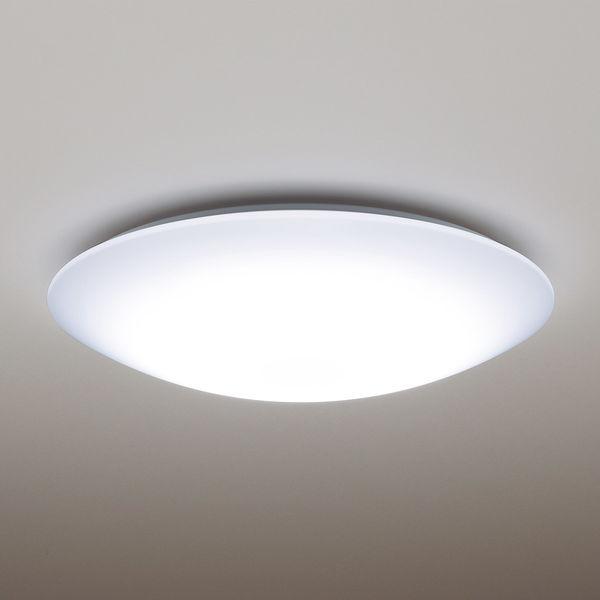 シーリングライト LED 8畳 パナソニック 調光 昼光色 丸形 シンプル リモコン付 Ra83 H...