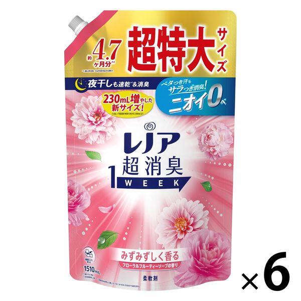 【セール】【まとめ買いでお得】レノア 超消臭1WEEK フローラルフルーティー 詰め替え 超特大 1...