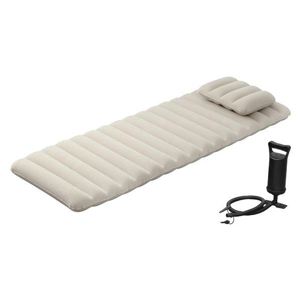 【簡易ベッド】アイリスオーヤマ エアーベッド 枕付き  ABD-1NTP 1個