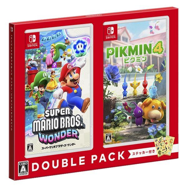 新品・未開封【2本セット】スーパーマリオワンダー ピクミン4 任天堂 2個 スーパーマリオブラザーズ ワンダー・ピクミン4」ダブルパック