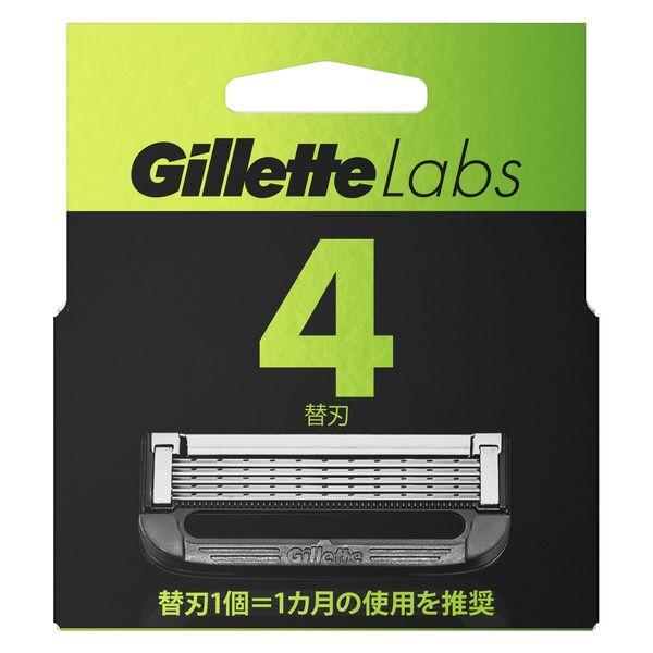 ジレット ラボ（Gillette Labs） 髭剃り 角質除去バー搭載 替刃4個入 P＆G