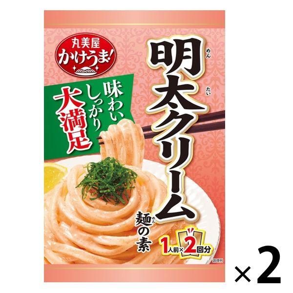 1人前×2回分 かけうま！ 明太クリーム麺の素（麺用ソース） 70g×2  2個 丸美屋食品工業