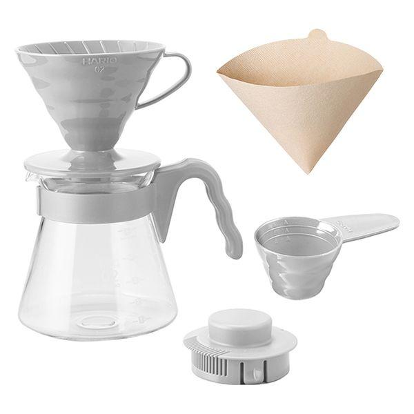 HARIO（ハリオ）V60 コーヒーサーバー02セット ペールグレー （サーバー700ml） VCS...