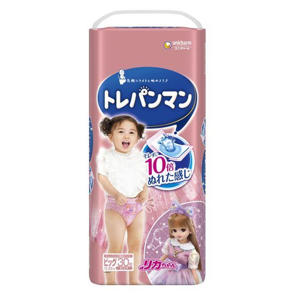 トレパンマン パンツ ピンク ビッグ（12kg〜22kg）女の子用 1パック（30枚） ユニ・チャー...