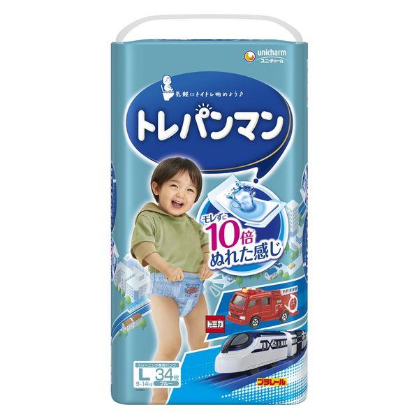 トレパンマン パンツ ブルー L（9kg〜14kg）男の子用 1パック（34枚） ユニ・チャーム