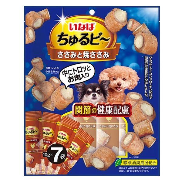 いなば ちゅるビー 犬 ささみと焼ささみ 関節の健康配慮（10g×7袋入）1袋 ドッグフード おやつ
