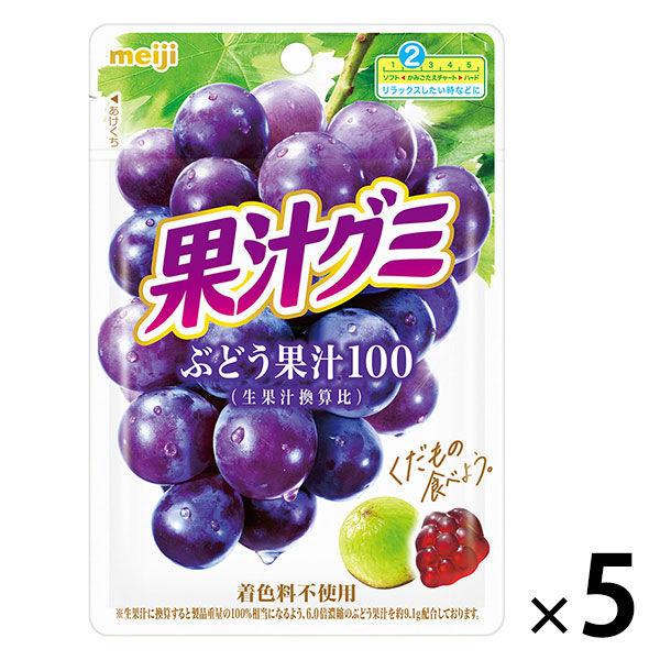 果汁グミぶどう 5袋 明治